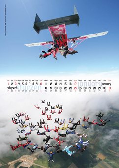 Kalendarz spadochronowy 2010 - stycze
